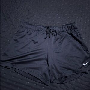 Nike Dri-Fit Black Athletic Shorts Mens Medium Drawstring Running Gym